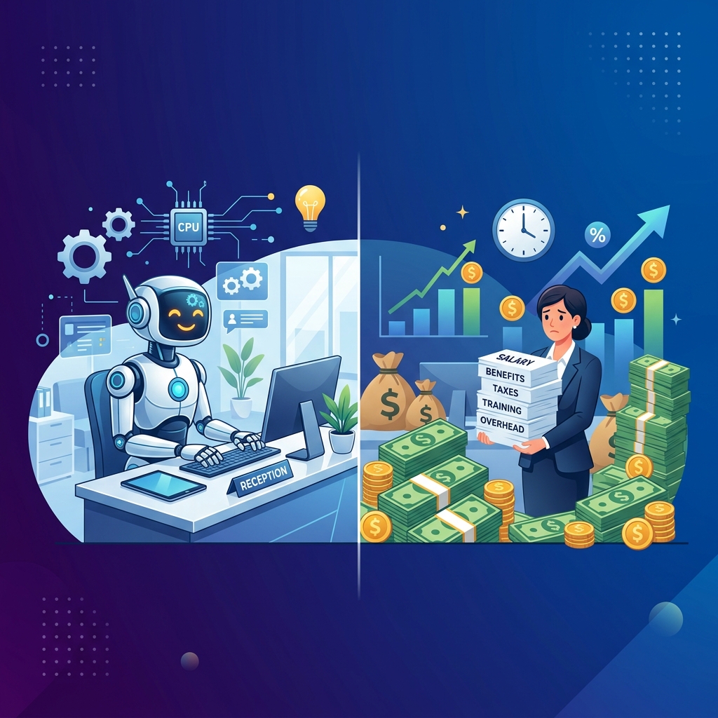 AI Receptionist vs Hiring Staff: A Real Cost Breakdown for SMBs